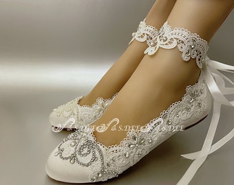 Lace Bridal Shoes Custom Wedding Shoes Von Sdeeshoetudio Auf Etsy