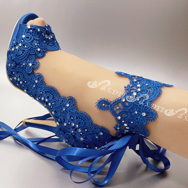 royal blue bridal shoes
