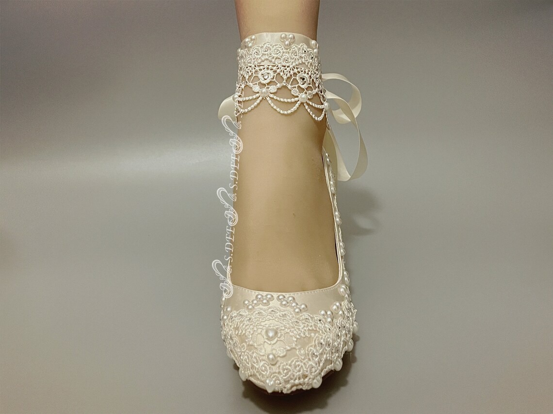 champagne wedge shoes for wedding