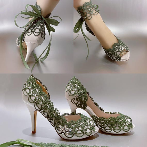 Stiletto Heel Wedding Shoes With Pattern Stiletto Heel Wedding Shoes With Pattern