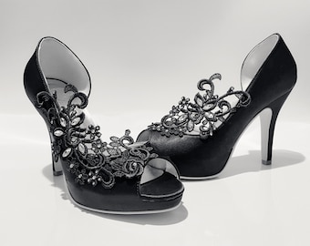 Bride Black Wedding Shoes Black Wedding Shoes For Bride, Bridal
