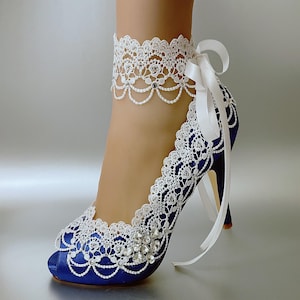 Flat Royal Blue Dresses Shoe - Etsy