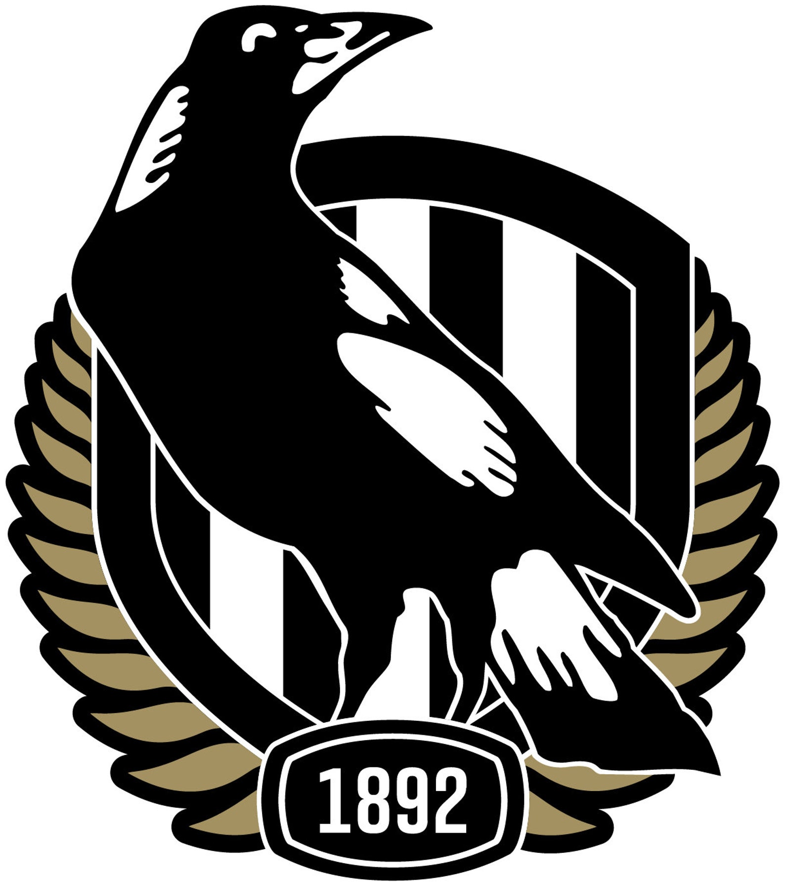 Collingwood football club Logo SVG PNG DIGITAL download cut Etsy
