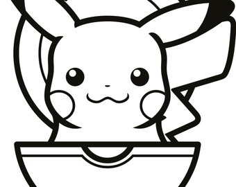 Pikachu Silhouette Etsy