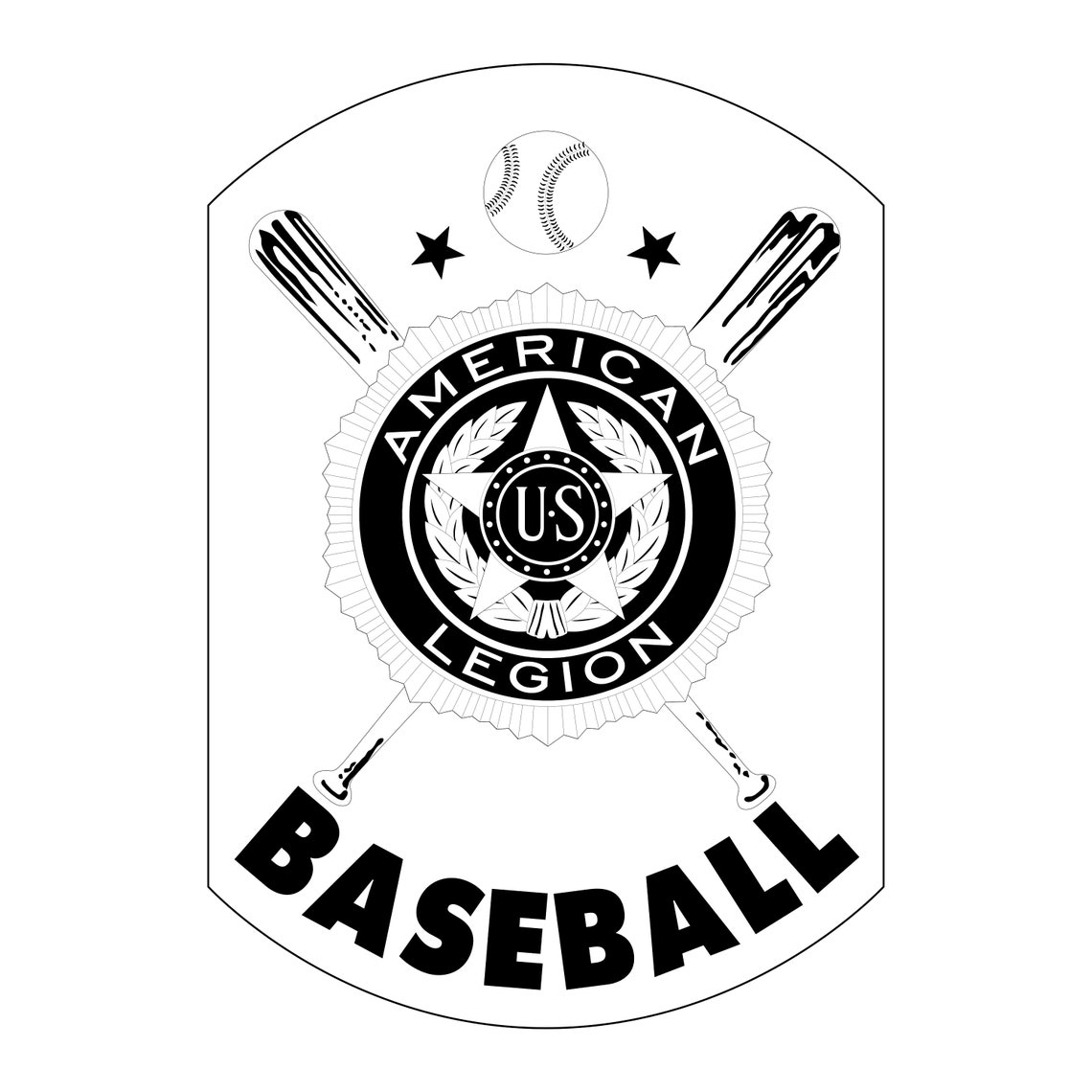 American legion baseball Logo SVG PNG DIGITAL download cut Etsy