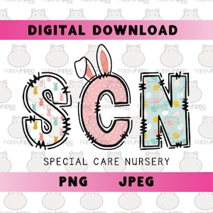 Special Care kinderkamer Pasen PNG, JPEG, Clipart, Sublimatie, Digitaal Kunstwerk, SCN, T-shirtontwerp, Peeps
