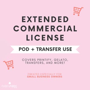 erweiterte kommerzielle Lizenz POD & Transfers | Upgrade Ihrer Nutzungsrechte | Glückliches Nilpferd Digital Art Licensing | Print on Demand | Direkt zum Film