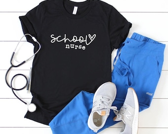 Hand Lettered School Nurse SVG, PNG, jpeg – Easy to Use Craft File for Cricut and Silhouette, Digital Artwork, Cut File