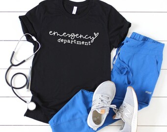Hand Lettered Emergency Department SVG, PNG, jpeg – Easy to Use Craft File for Cricut and Silhouette, Digital Artwork, Cut File,