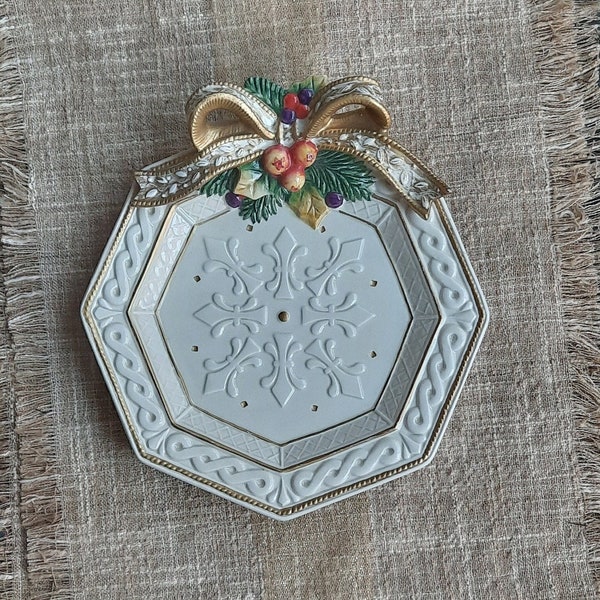 Fitz and Floyd Christmas Platter Etsy