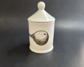 Vintage Fortnum and Mason Porcelain Apothecary Jar
