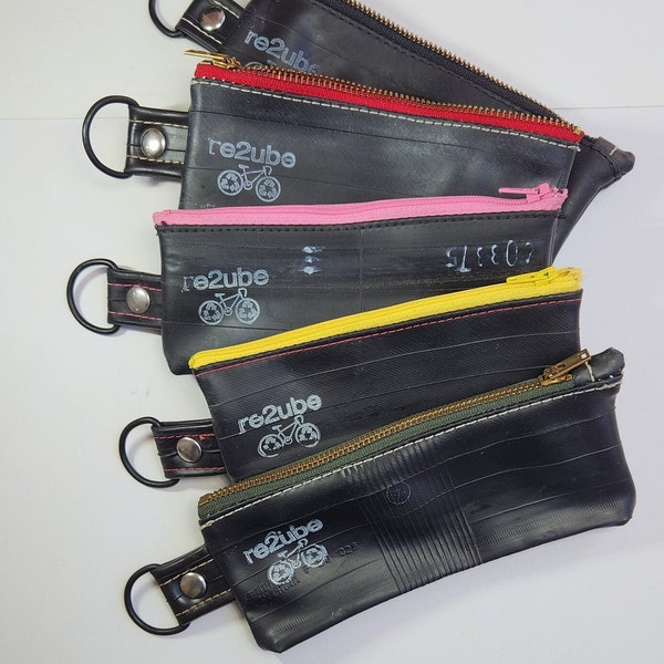 Re2ube Recycled Reclaimed Bicycle Innertube Zippered Pouch