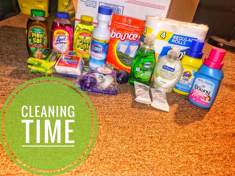 Cleaning Care Package/cleaning Kit/ Cleaning Time Etsy