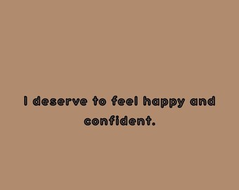 Printable Motivational Teen Affirmation Cards Digital Mindset Deck (2.5x3.5 in)
