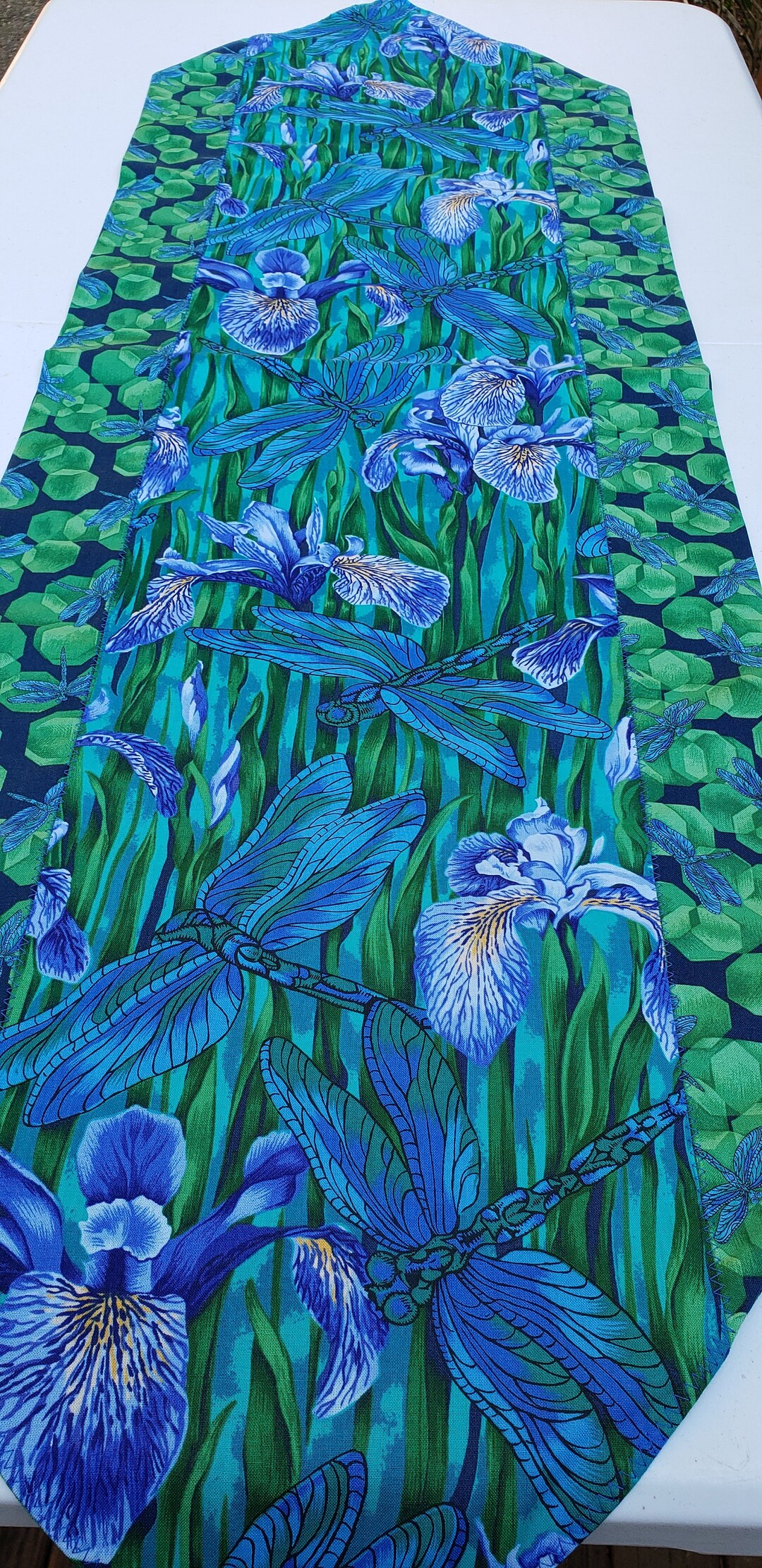 Dragonfly Table Runners, Floral Decor, Kitchen Table Runner, Buffet Runner, Dragonfly Decor