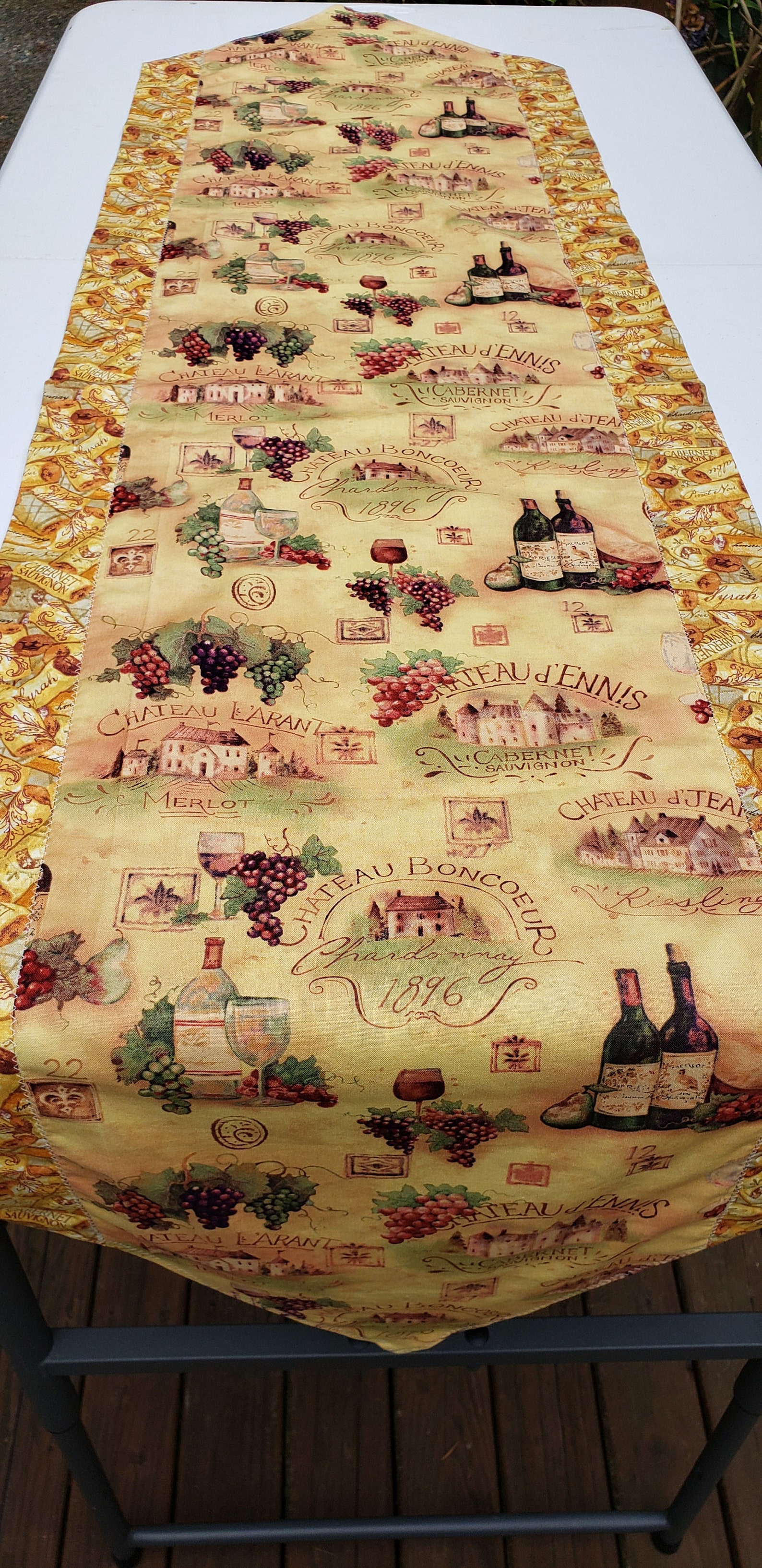 Wine Table Runner Dining Table Runner Buffet Runner Tuscan Etsy