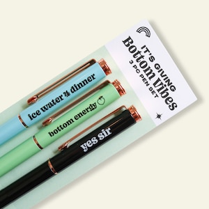 Bottom Vibes Pen Set