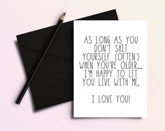 Don't Shit Yourself - Funny Father's Day or Mother's Day Greeting Card