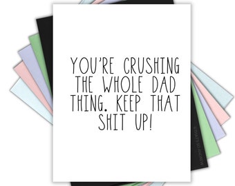 Funny Father's Day or Mother's Day Greeting Card
