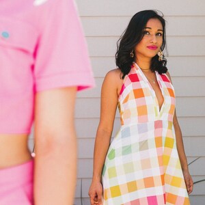 Lyla Gingham Maxi Dress