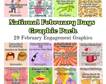 Fechas nacionales en febrero, 29 gráficos de participación para publicaciones en redes sociales, feriados nacionales e internacionales, Día Nacional de Margarita, más