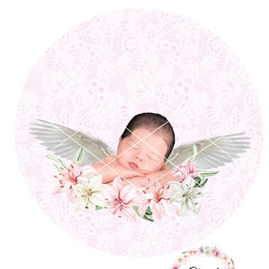 Baby Engel, Sublimation Ornament/Kugel, digitaler Download, Baby Verlust, Engel Baby, besonderes Geschenk, Clipart