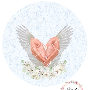 Baby Engel Sublimation Ornament/ Kugel, digitaler Download, Baby Verlust, Engel Baby, besonderes Geschenk, Clipart