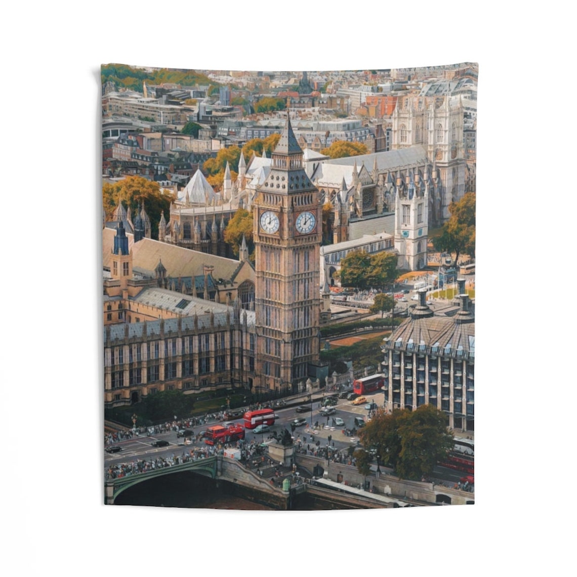 London Tapestry London City Wall Art Big Ben Wall Hanging  Etsy