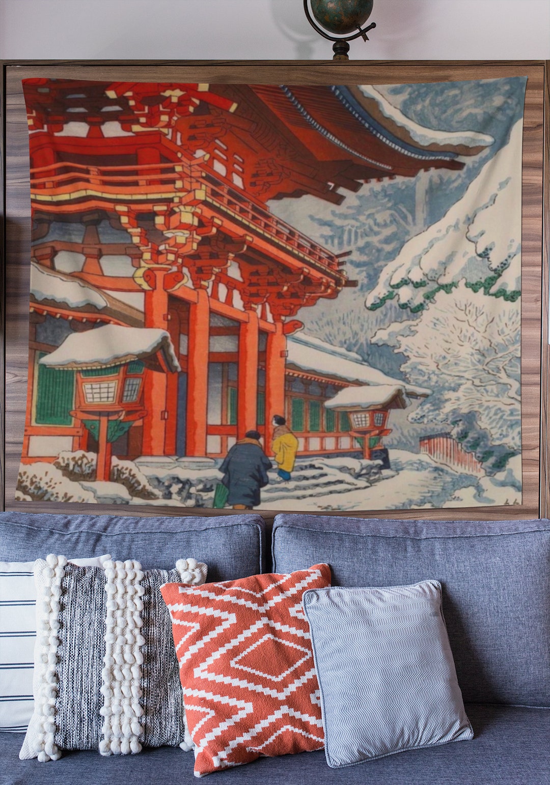 Japanese Tapestry Wall Hanging Japan Tapestries Art - Etsy