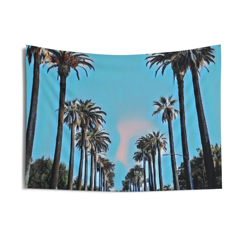 Los Angeles Tapestry California Wall Art Los Angeles Gift  Etsy
