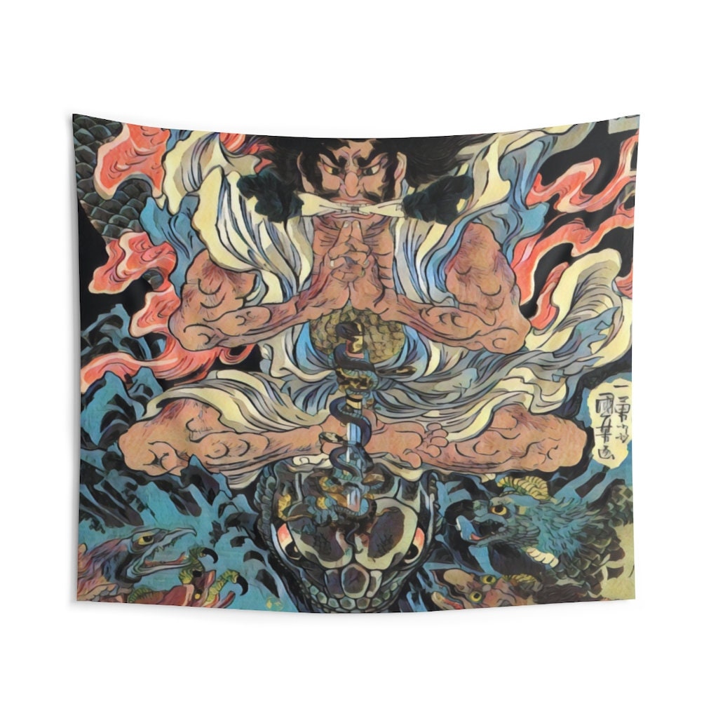 Japan Tapestry Japanese Tapestry Traditional Japanese Etsy Denmark