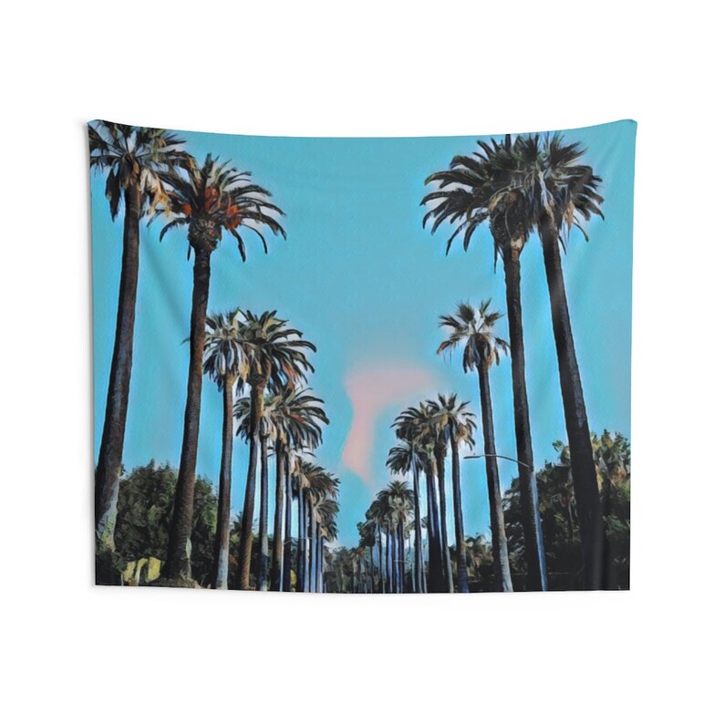 Los Angeles Tapestry California Wall Art Los Angeles Gift  Etsy