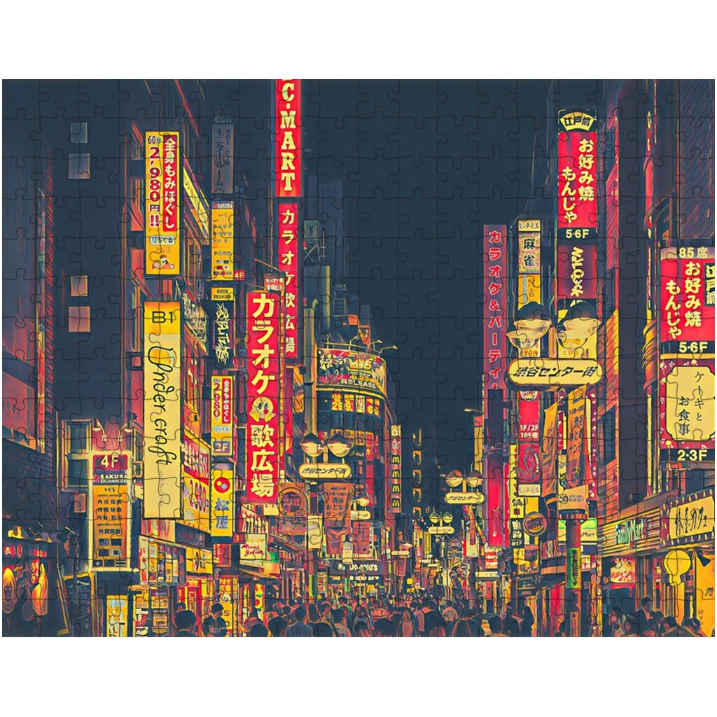Tokyo Jigsaw Puzzle Japan Jigsaw Puzzles for Adults 252 Etsy UK
