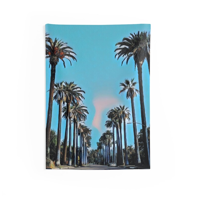 Los Angeles Tapestry California Wall Art Los Angeles Gift  Etsy