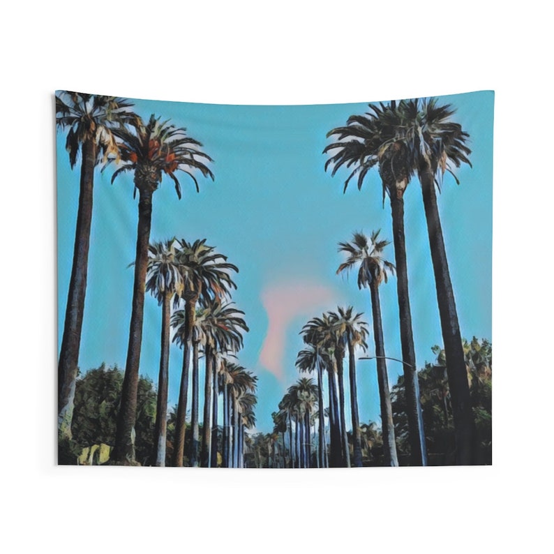 Los Angeles Tapestry California Wall Art Los Angeles Gift  Etsy