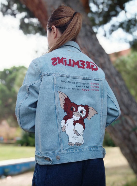 Greelins Hand-painted Denim Jacket 
