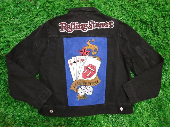 Hand-painted Denim Jacket. Custom 