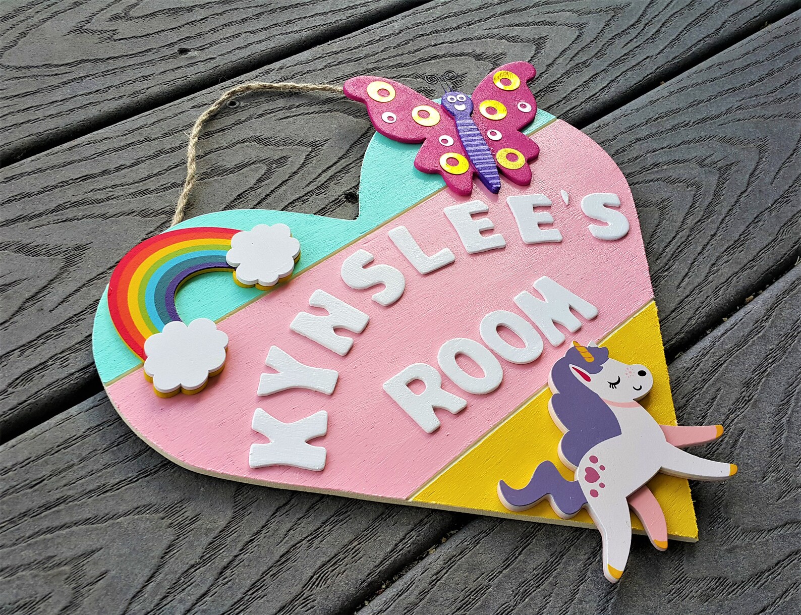3D Personalized Wooden Room Door Sign/ Kids Room Door sign/ Etsy