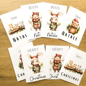 Cartolina di Natale, biglietto di auguri di Natale DIGITALE stampabile
