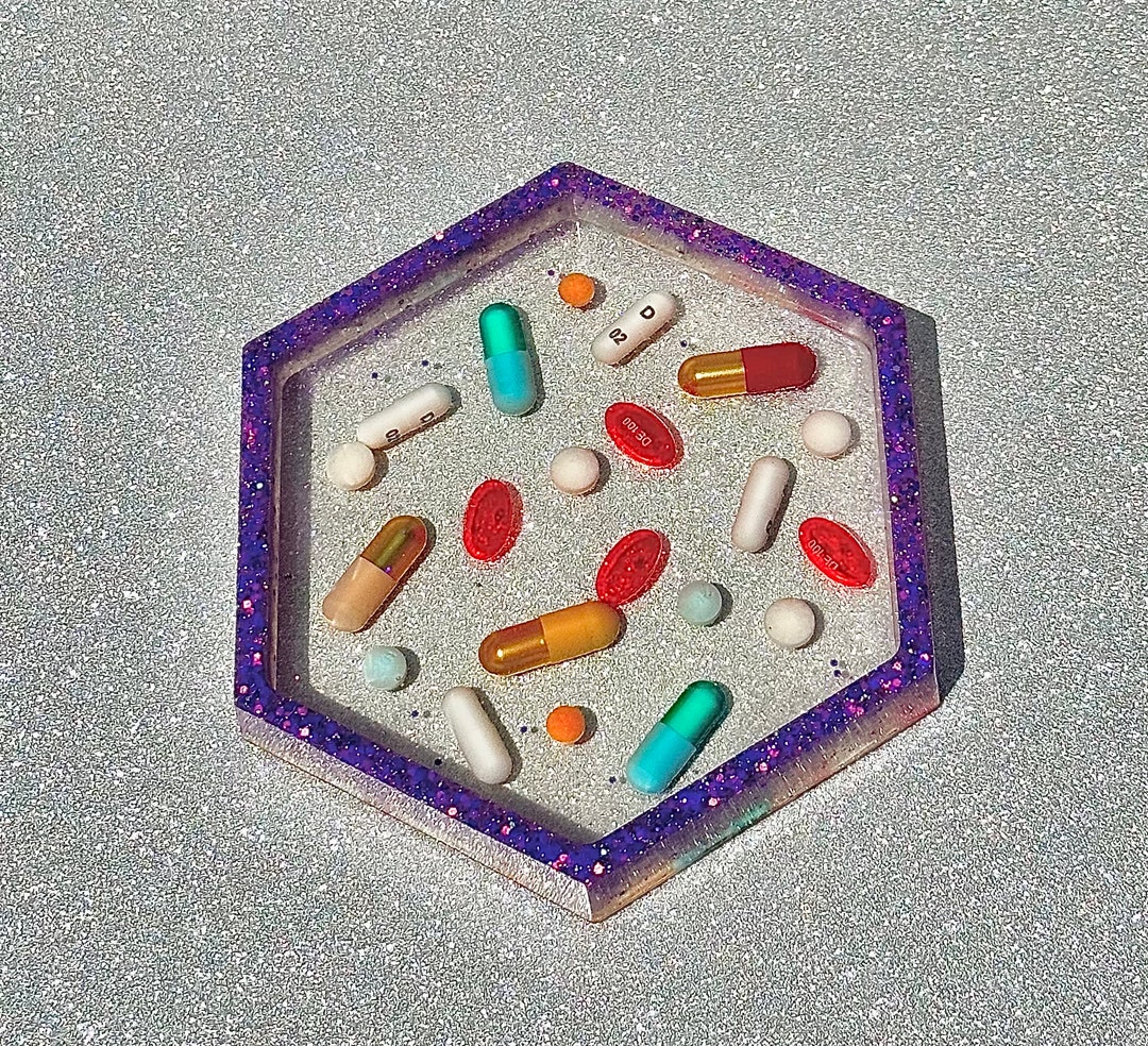 Pill Tray, Resin Pill Tray, Chill Pill Trays, Nurse Gifts, Custom
