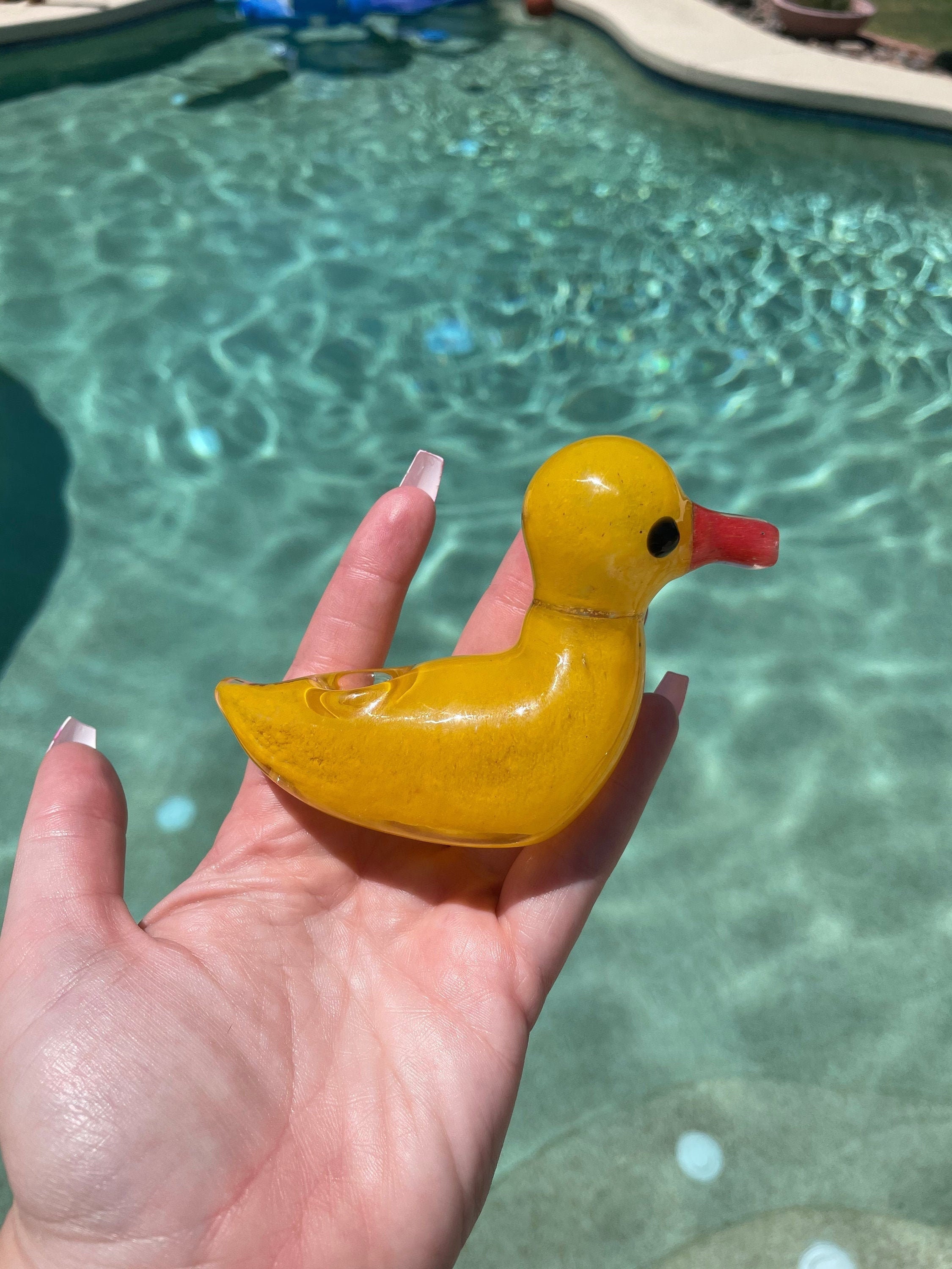 Rubber Ducky Pipe Glass Rubber Ducky Pipe Duck Pipe Etsy