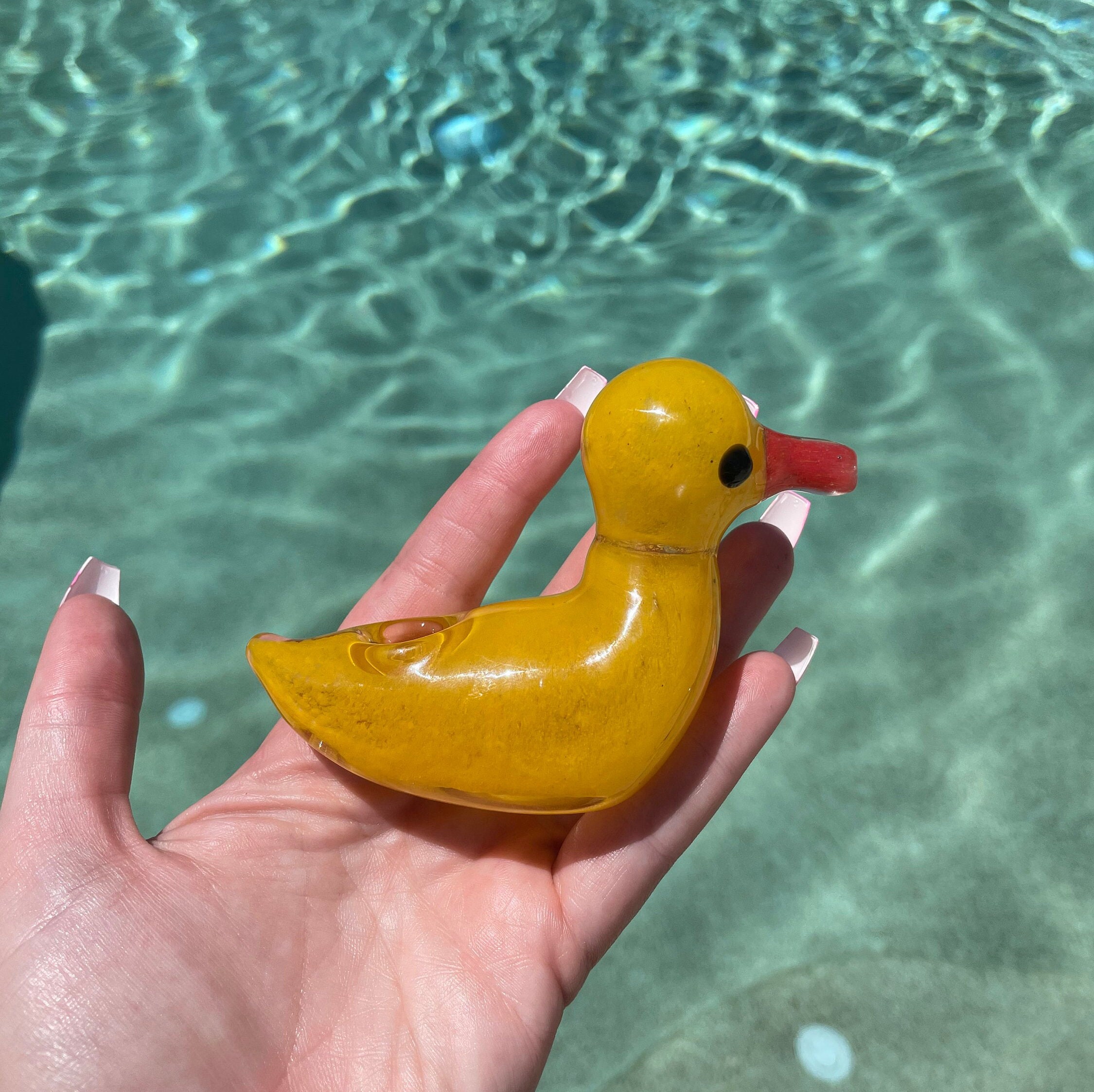 Rubber Ducky Pipe Glass Rubber Ducky Pipe Duck Pipe Etsy
