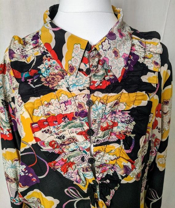 Kenzo silk blouse - crazy beautiful!