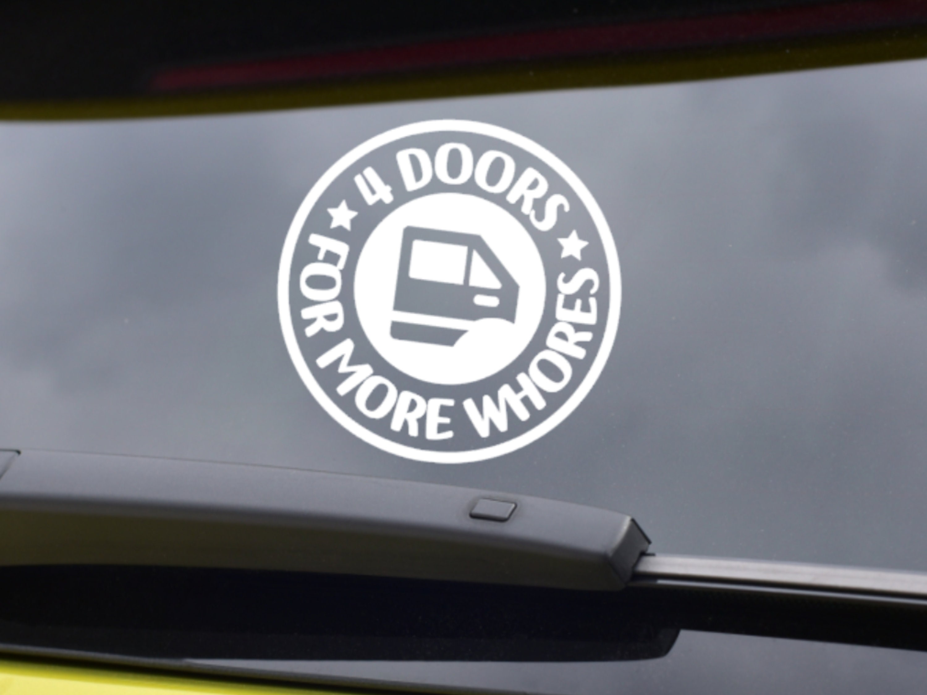 Sell 4 Doors For More Whores Vinyl Decal Sticker JDM KDM Euro Drift In - Foto 7