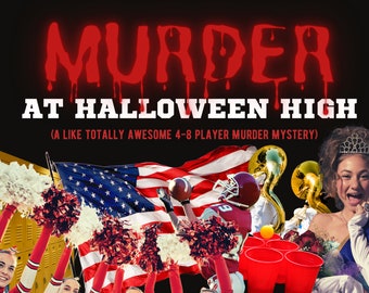 Moord voor 4-8 spelers op Halloween High Murder Mystery Party | Mysteriefeest met tienerfilmthema
