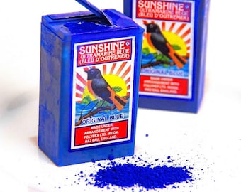 Bluing, añil waji, indigo blue powder for bóveda - spiritism, orisha, ashe spirit drawing mediumistic, hoodoo and Voodoo cleansing baño aro