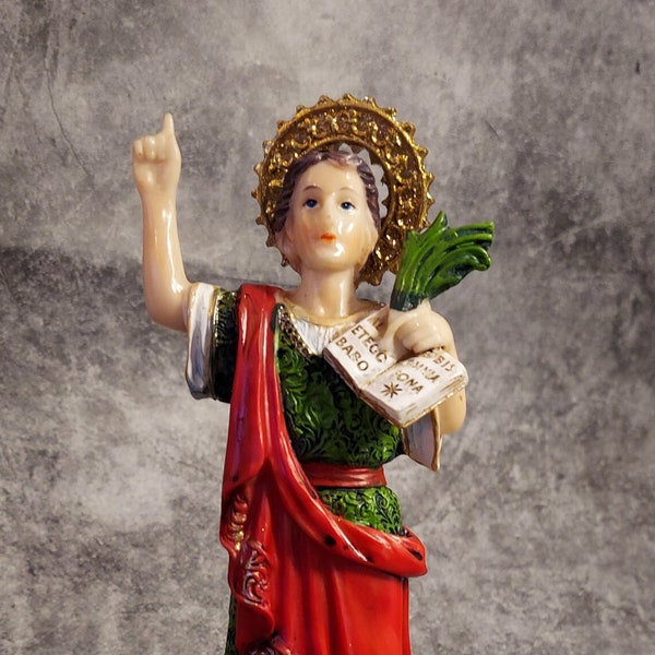 San Pancracio Saint Pancras Statue 9 Inch figurine resin statue Catholic orisha Espiritismo Misa boveda spiritism guide Vodou Spirit st Jude