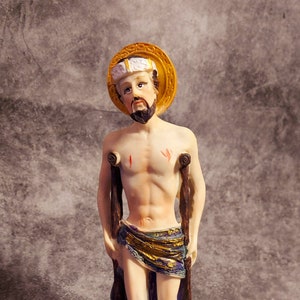San Lazaro Statue Saint Lazarus figurine Babalu Aye Omolu Obaluaye resin statue Catholic orisha St Lazaro Sakpata Nana Nanu el viejo estatua