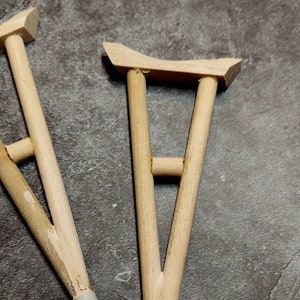 Crutches San Lazaro Babalu Aye Asohano Saint Lazarus Muletas Viejo orisha tools tinaja nana buruku afra nanu nanume sopera aha ja beads