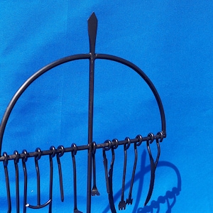 Ogun herramientas Iron tool Caldero Hierro Iron 15&quot; Warriors orishas Ochosi Pinaldo orichas ebo Eshu Odu Oggun tools metal ferramienta Ogum